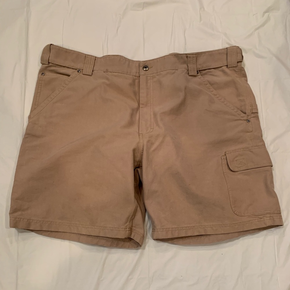 Duluth Trading Co Men's Tan Cargo Shorts Size 46x9